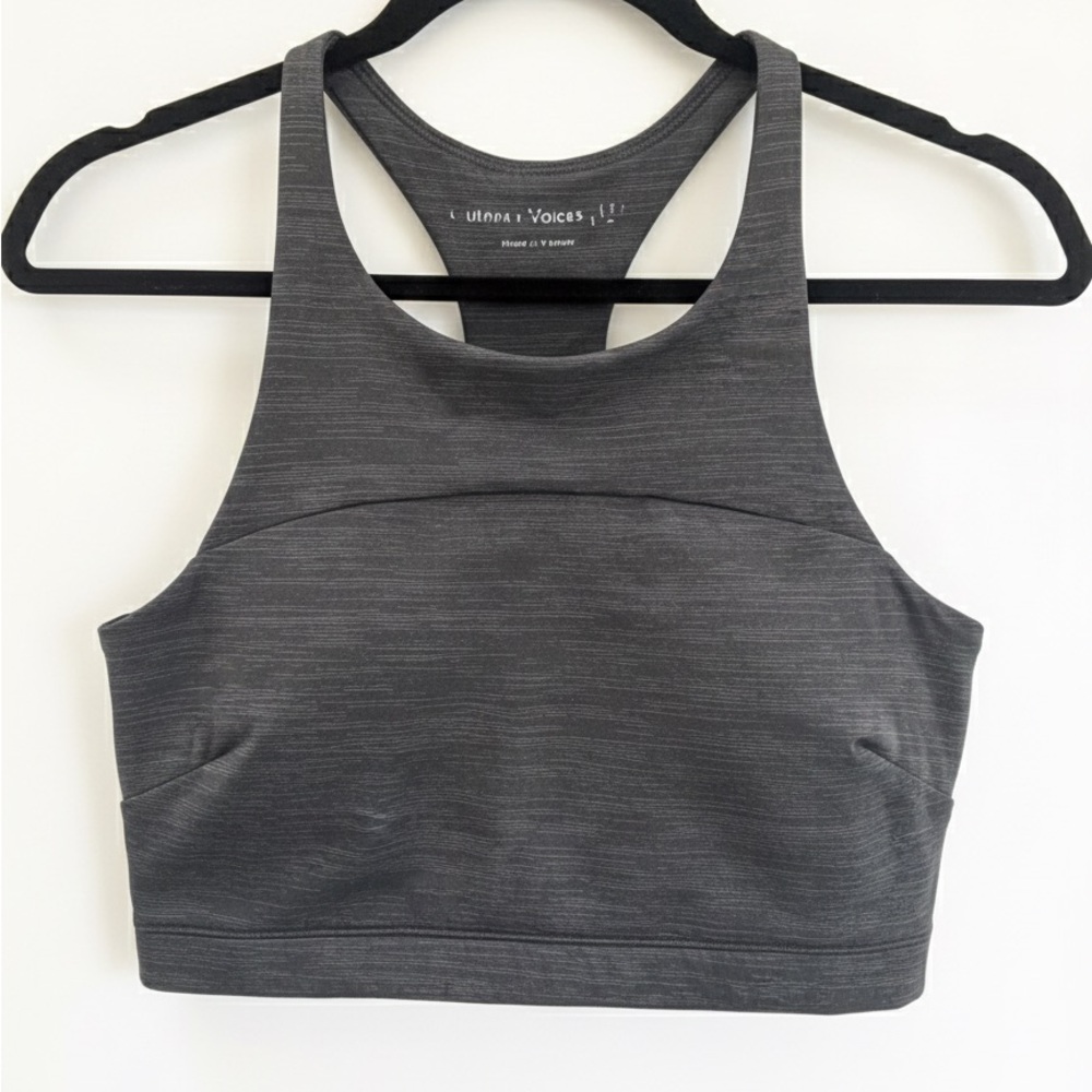 Outdoor Voices Charcoal Black Sports Bra
